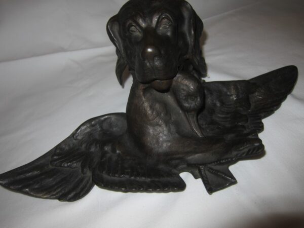 19th Century French Bronze "Dog" Inkwell - Image 7
