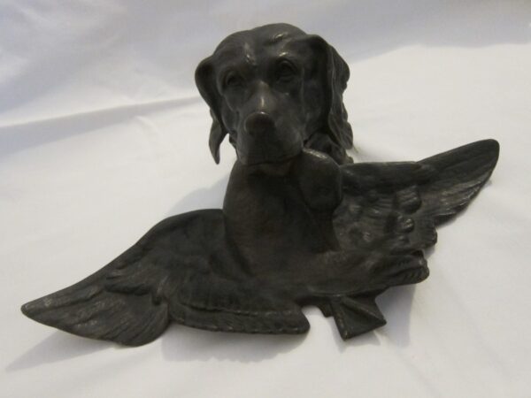 19th Century French Bronze “Dog” Inkwell bronze Antique Metals 3