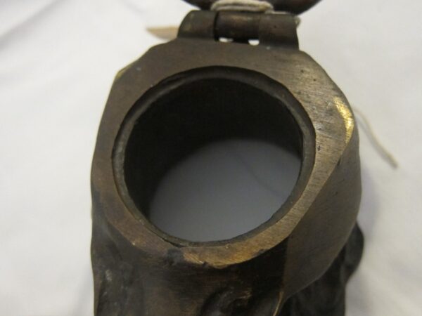19th Century French Bronze "Dog" Inkwell - Image 3