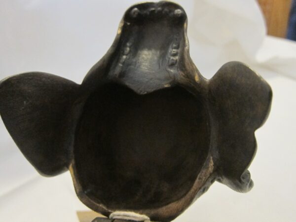 19th Century French Bronze "Dog" Inkwell - Image 4