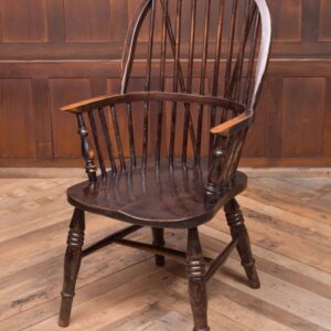 Handsome 19th Century Elm Hoop Back Windsor Arm Chair SAI1922 Antique Furniture