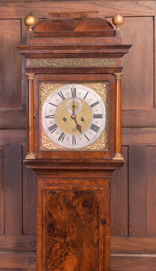 Georgian Walnut Longcase Clock SAI2205 Antique Furniture 4