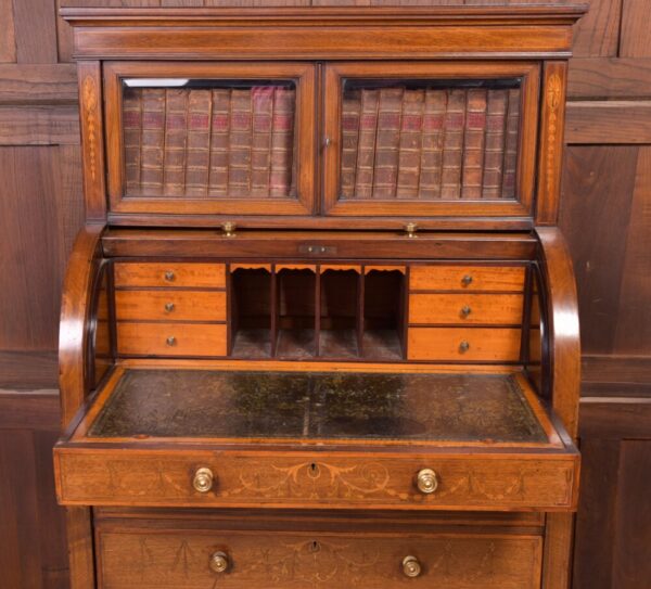 Edwardian Inlaid Cylinder Desk SAI2202 - Image 6