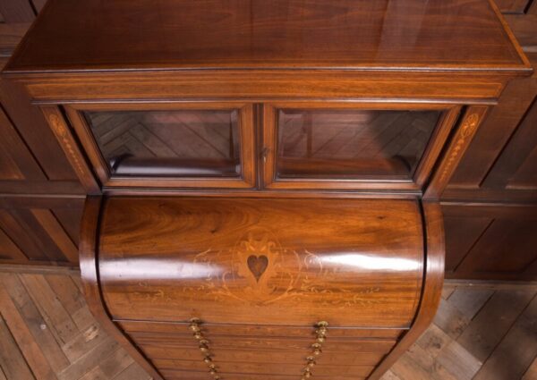 Edwardian Inlaid Cylinder Desk SAI2202 - Image 9