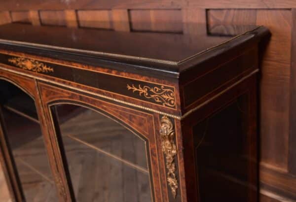 Victorian Ebonised Inlaid Bookcase SAI2199 Antique Furniture 7