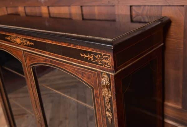 Victorian Ebonised Inlaid Bookcase SAI2199 - Image 5