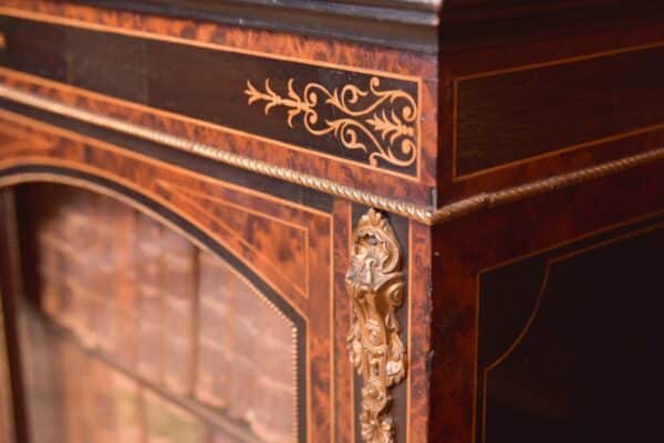 Victorian Ebonised Inlaid Bookcase SAI2199 - Image 14