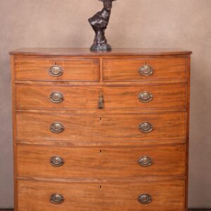 Handsome Georgian Mahogany Bow Front Chest Of Drawers SAI1704 Antique Furniture