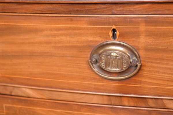 Handsome Georgian Mahogany Bow Front Chest Of Drawers SAI1704 - Image 2