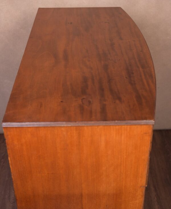 Handsome Georgian Mahogany Bow Front Chest Of Drawers SAI1704 - Image 10