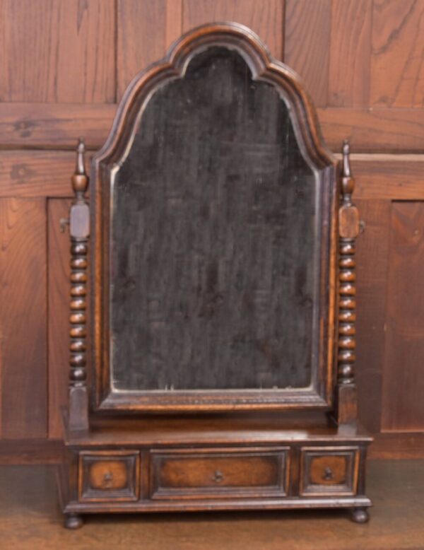 Edwardian Oak Cheval Mirror SAI1950 - Image 3