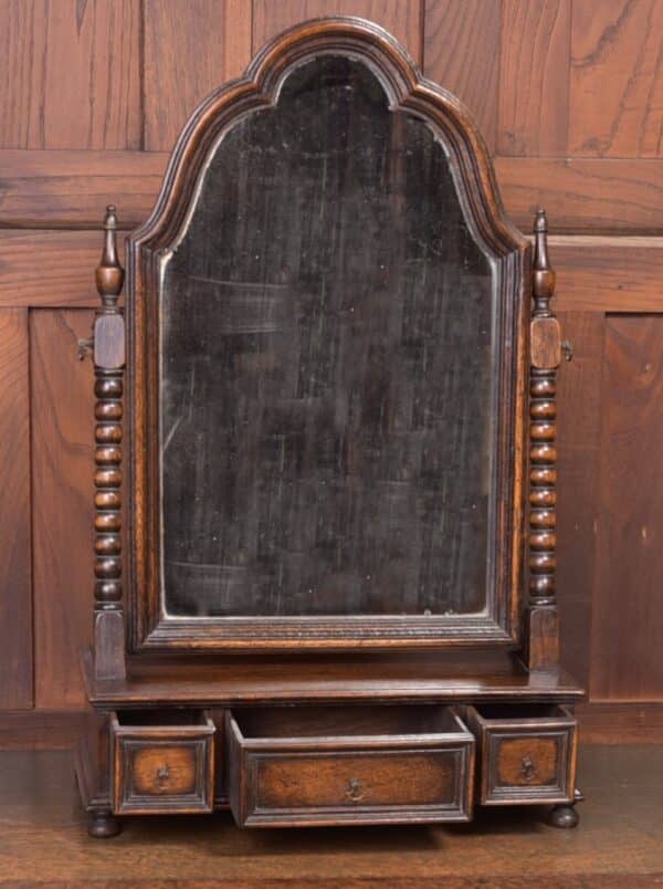 Edwardian Oak Cheval Mirror SAI1950 - Image 4