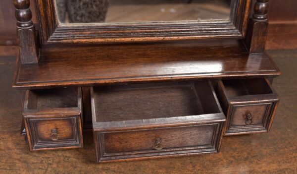 Edwardian Oak Cheval Mirror SAI1950 Antique Furniture 7