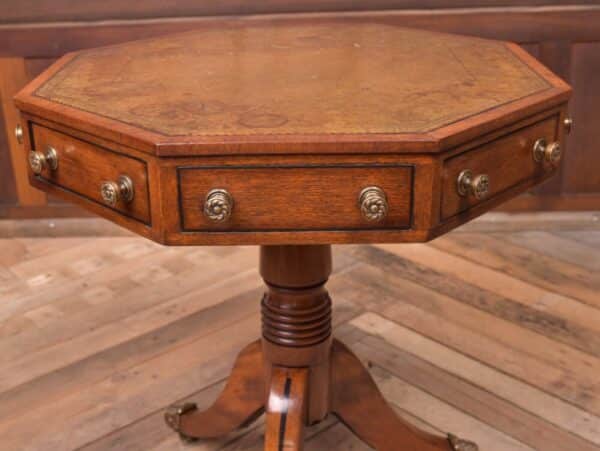 A Small Regency Mahogany Octagonal Drum Table SAI1947 Antique Furniture 7