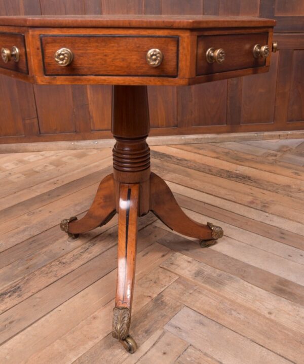 A Small Regency Mahogany Octagonal Drum Table SAI1947 - Image 6