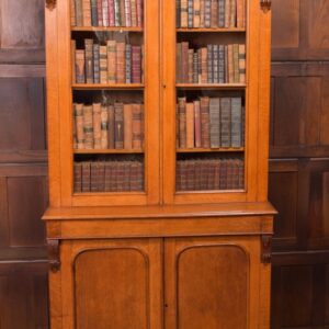 Superb Victorian Honey Oak 2 Door Cabinet Bookcase SAI1948 Antique Furniture