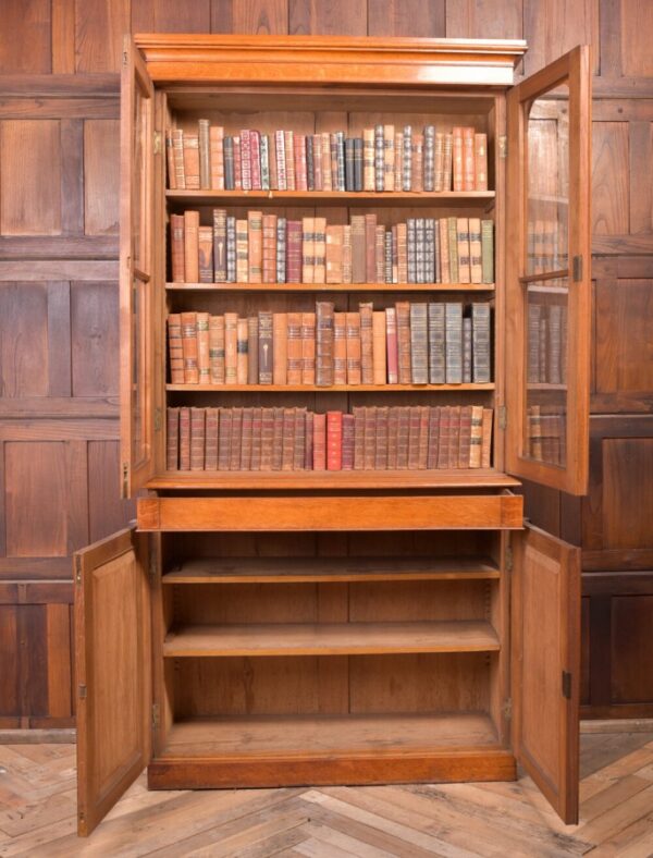 Superb Victorian Honey Oak 2 Door Cabinet Bookcase SAI1948 Antique Furniture 8
