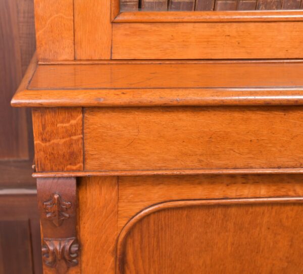 Superb Victorian Honey Oak 2 Door Cabinet Bookcase SAI1948 Antique Furniture 10