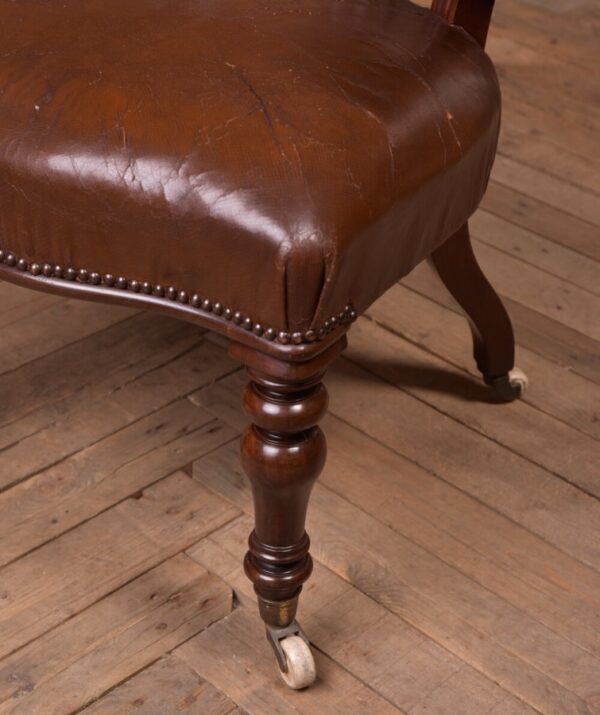 Victorian Mahogany Cock Fighting/ Desk Chair SAI2231 - Image 3