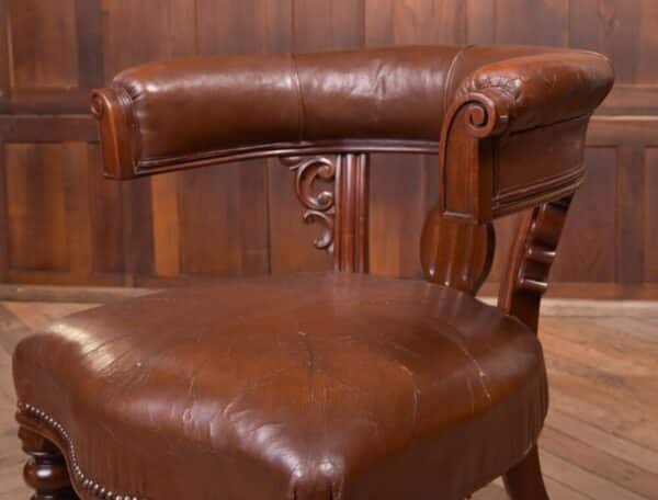 Victorian Mahogany Cock Fighting/ Desk Chair SAI2231 Antique Furniture 8