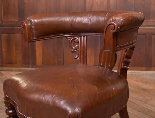 Victorian Mahogany Cock Fighting/ Desk Chair SAI2231 - Image 6