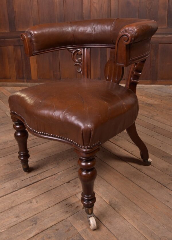 Victorian Mahogany Cock Fighting/ Desk Chair SAI2231 Antique Furniture 9
