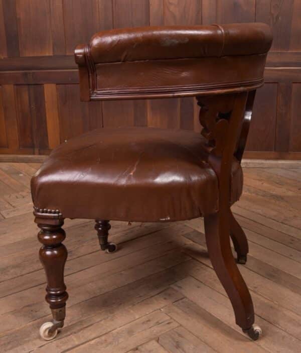 Victorian Mahogany Cock Fighting/ Desk Chair SAI2231 - Image 8
