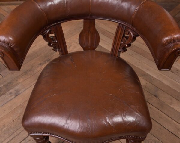 Victorian Mahogany Cock Fighting/ Desk Chair SAI2231 - Image 2