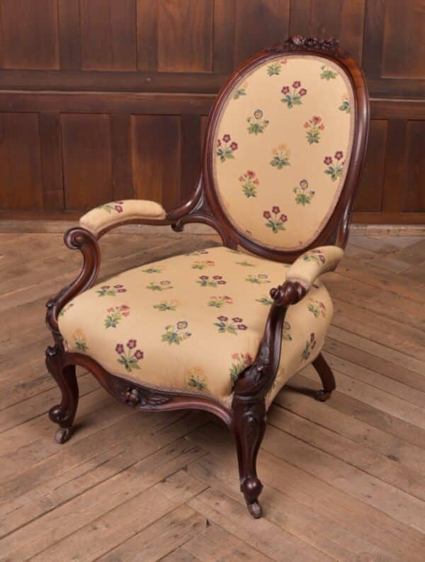 Victorian Walnut Arm Chair SAI2229 Antique Furniture 3