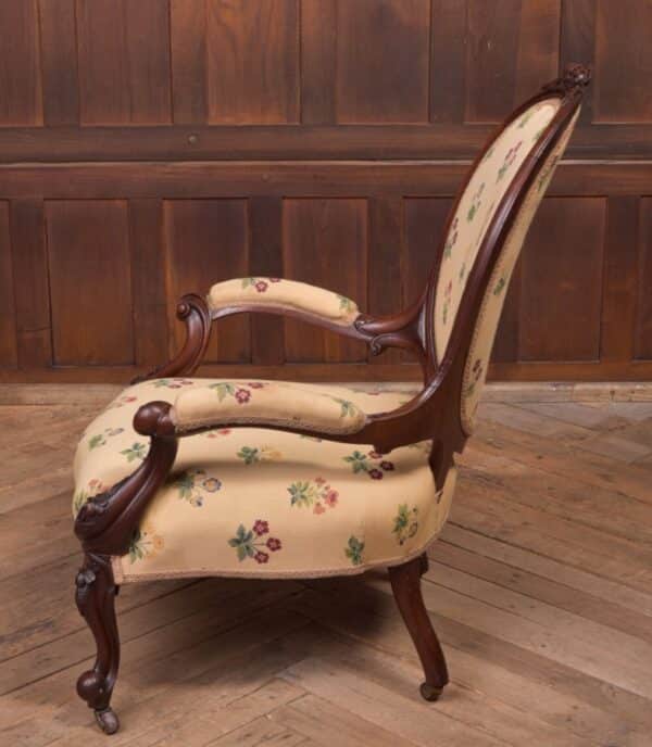 Victorian Walnut Arm Chair SAI2229 - Image 5