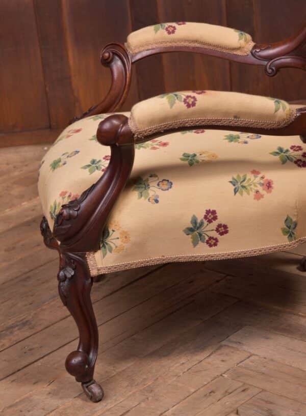 Victorian Walnut Arm Chair SAI2229 - Image 9