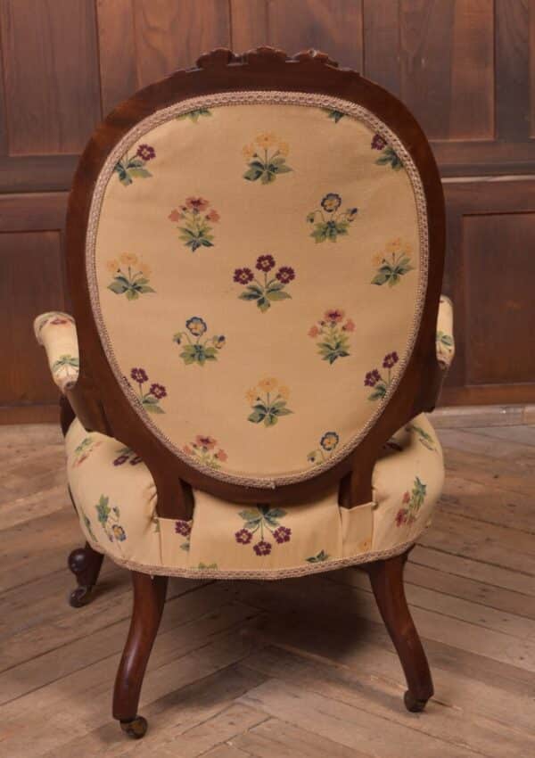 Victorian Walnut Arm Chair SAI2229 - Image 4
