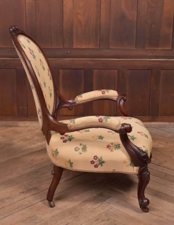 Victorian Walnut Arm Chair SAI2229 - Image 6