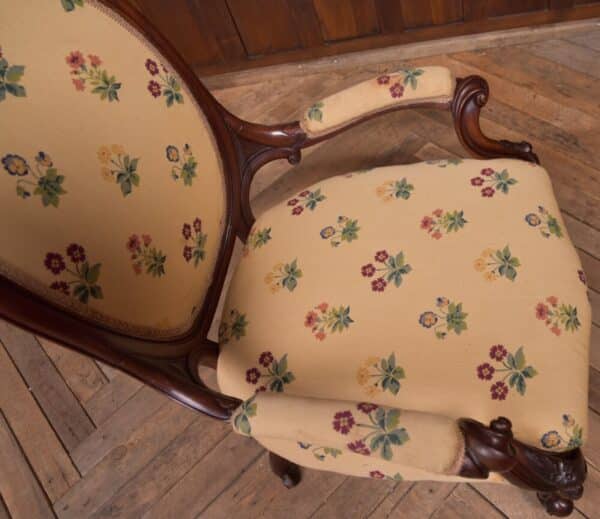 Victorian Walnut Arm Chair SAI2229 - Image 13