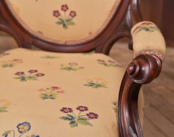Victorian Walnut Arm Chair SAI2229 - Image 11