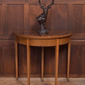 Edwardian Walnut Demi Lune Fold Over Tea Table SAI2227 Antique Furniture