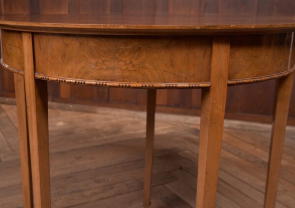 Edwardian Walnut Demi Lune Fold Over Tea Table SAI2227 Antique Furniture 8