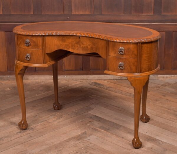 Walnut kidney shape desk SAI2230 Antique Furniture 3