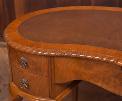 Walnut kidney shape desk SAI2230 Antique Furniture 4