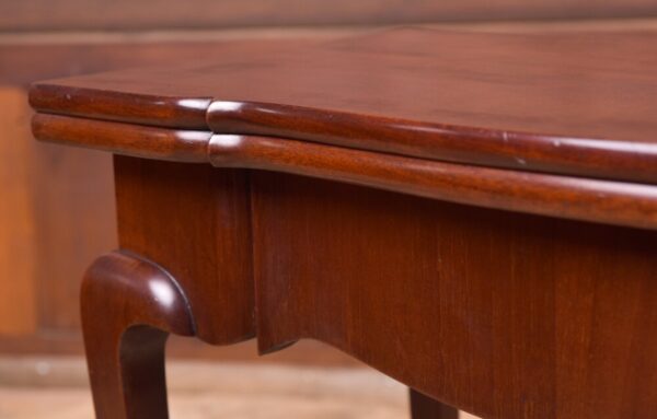 Quality Shaped Edwardian Mahogany Fold Over Card Table SAI1968 - Image 6