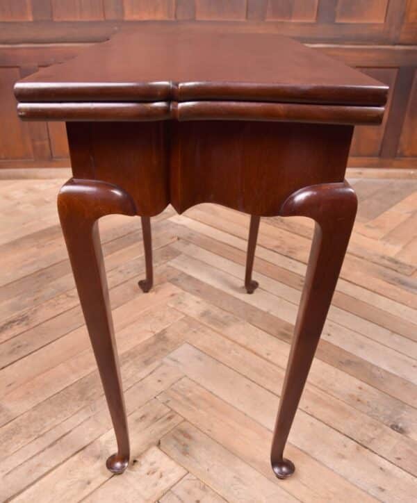Quality Shaped Edwardian Mahogany Fold Over Card Table SAI1968 - Image 8