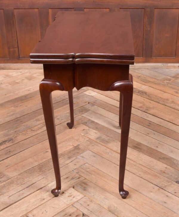 Quality Shaped Edwardian Mahogany Fold Over Card Table SAI1968 - Image 11