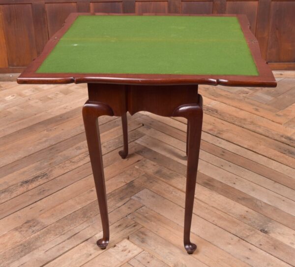 Quality Shaped Edwardian Mahogany Fold Over Card Table SAI1968 - Image 9