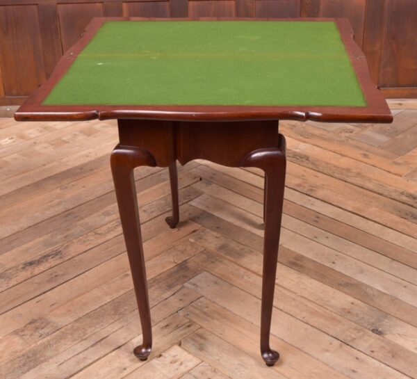 Quality Shaped Edwardian Mahogany Fold Over Card Table SAI1968 - Image 15