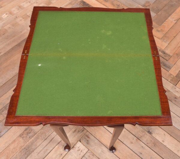 Quality Shaped Edwardian Mahogany Fold Over Card Table SAI1968 Antique Furniture 12