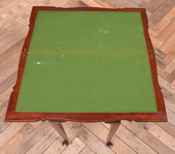 Quality Shaped Edwardian Mahogany Fold Over Card Table SAI1968 - Image 10