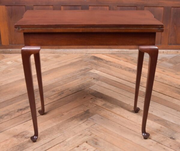 Quality Shaped Edwardian Mahogany Fold Over Card Table SAI1968 - Image 13