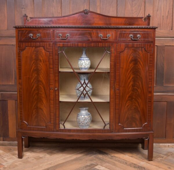 Quality Edwardian Mahogany Bow Fronted Side Cabinet SAI1961 - Image 12