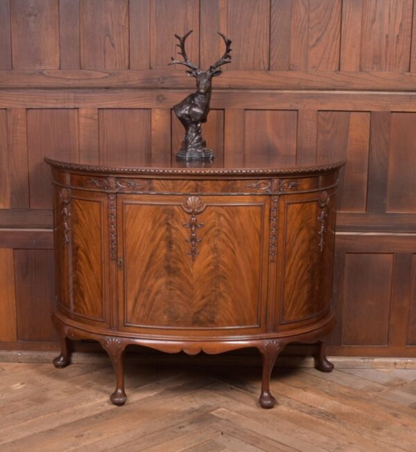 Edwardian Mahogany Bow Front Drinks Cabinet SAI2247