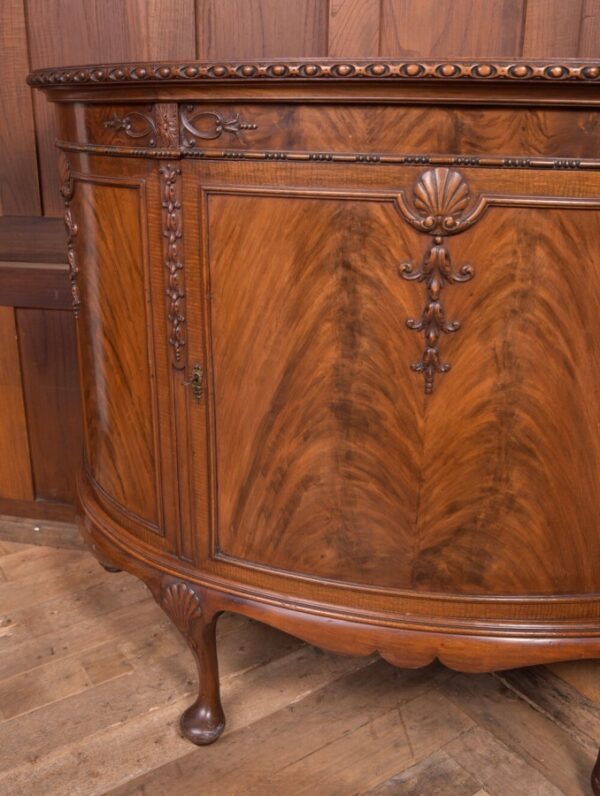 Edwardian Mahogany Bow Front Drinks Cabinet SAI2247 - Image 5